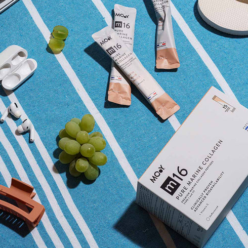 m16 Colagen hidrolizat marin premium monodoza, dovedit clinic, beauty, 10.000mg tip I si III, fara aroma, 15 plicuri, 151,5 g, Molecules of Youth, natural